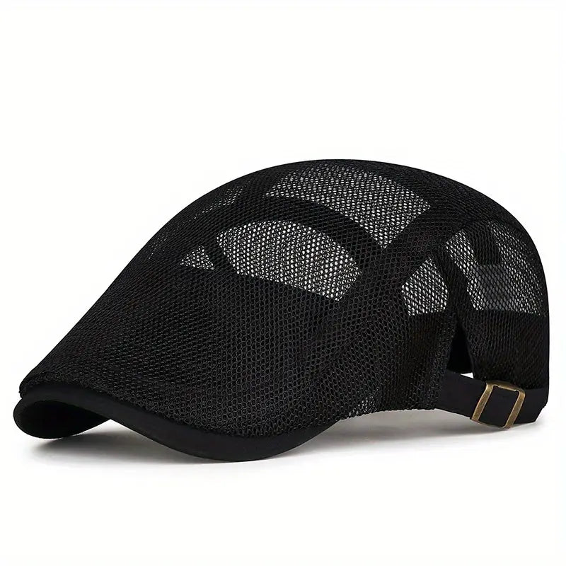 Beckett | Mesh Flat Cap Adjustable Golf Hat