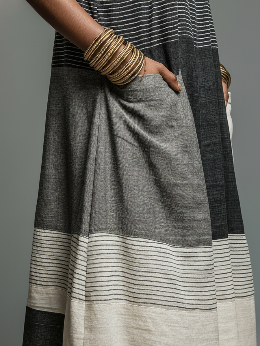 Jynnie | Color Block Sleeveless Maxi Dress