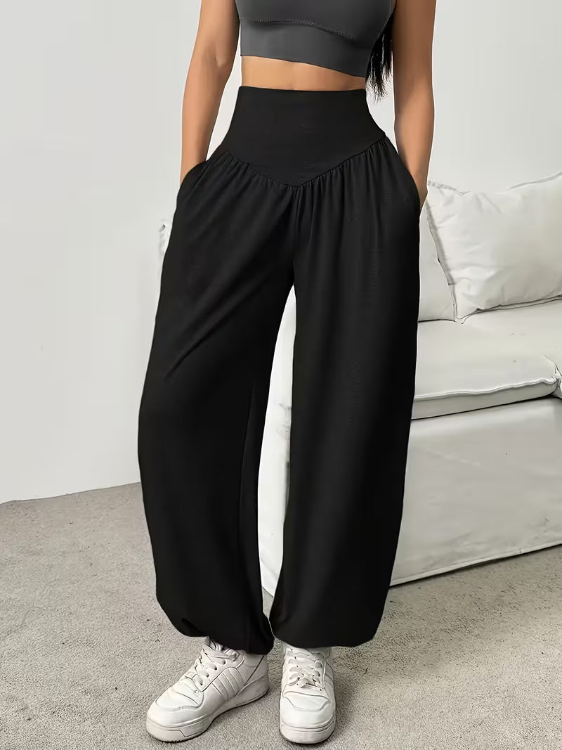 Elenina | Wide Leg High Waist Pants for Comfort
