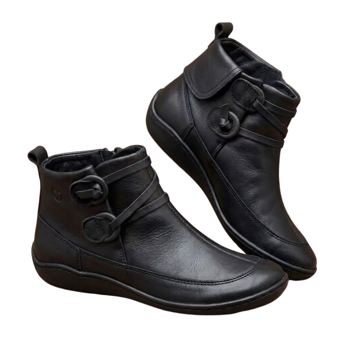 Romualdo | Ankle Boots Buckle Strap Rounded Toe