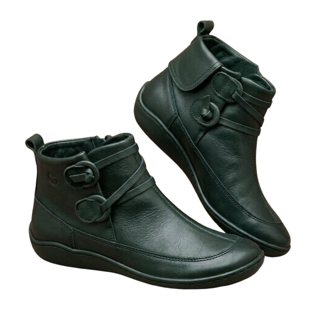 Romualdo | Ankle Boots Buckle Strap Rounded Toe