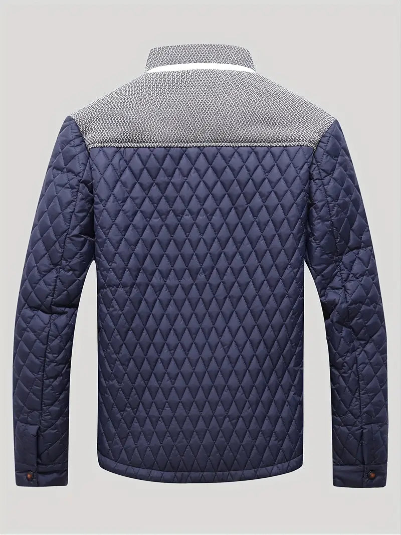 Proctor | Quilted Stand Collar Zip Jacket