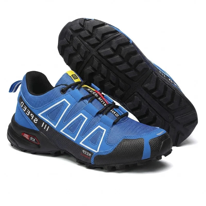 Elsie | Trail Sneakers With Colorblock Lace-Up Panels