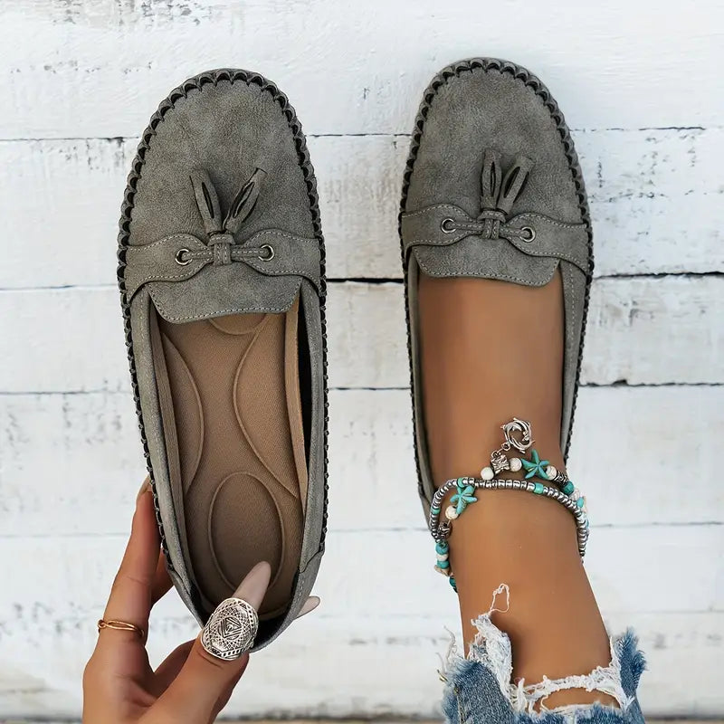 Tânia | Tassel Slip-On Loafer Flats