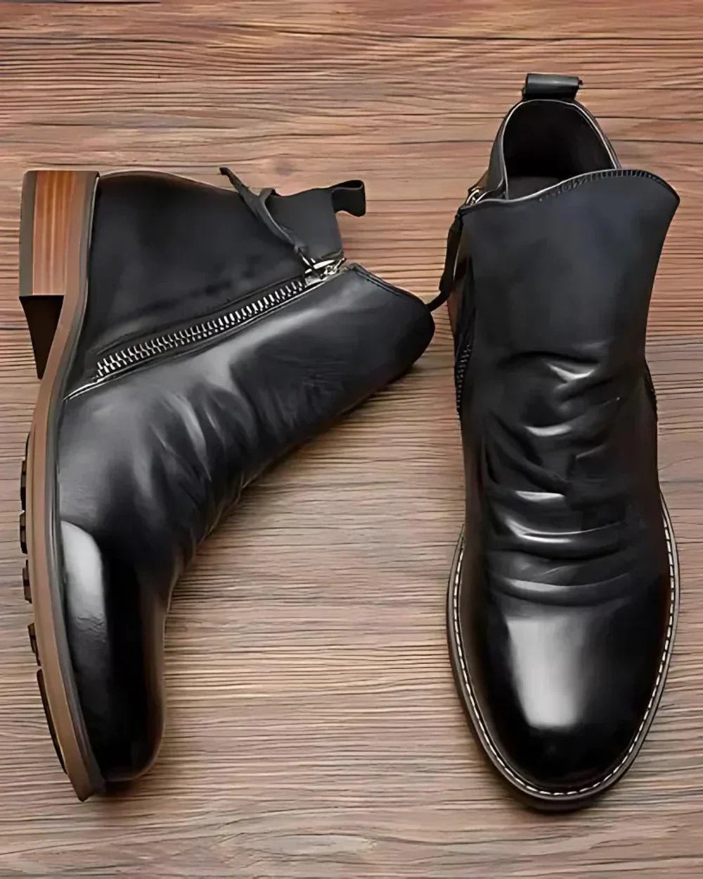 Benes | Ankle Boots with Side Zipper