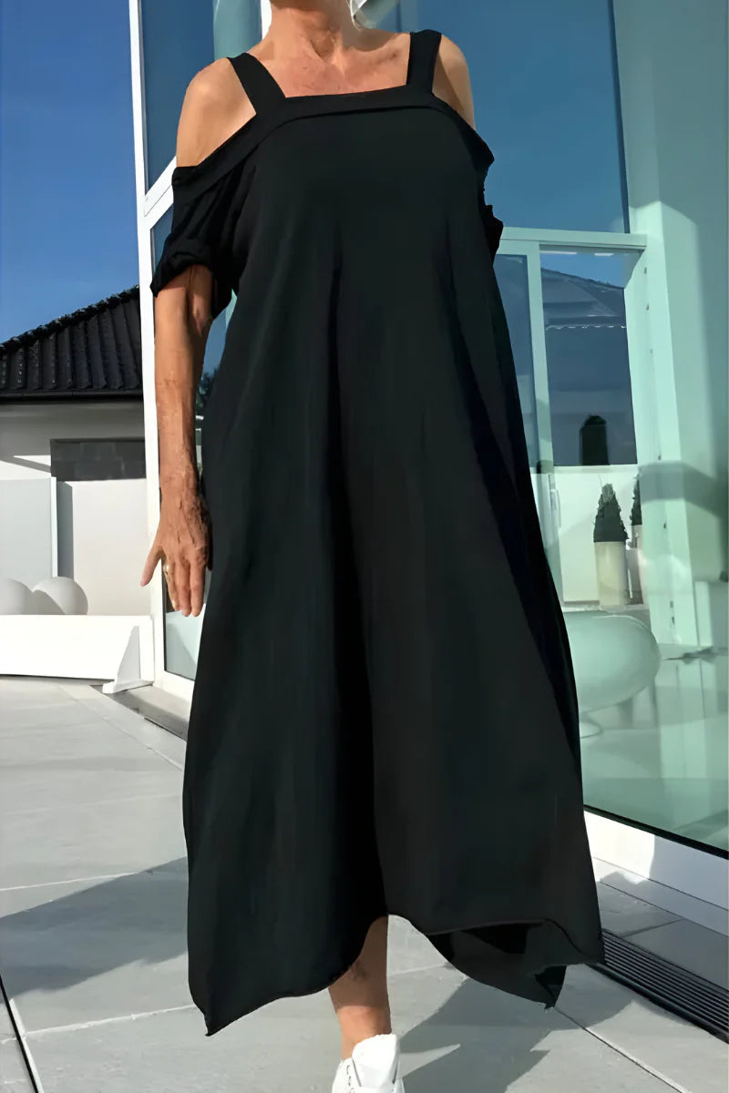 Vathsala | Off Shoulder Loose Maxi Dress