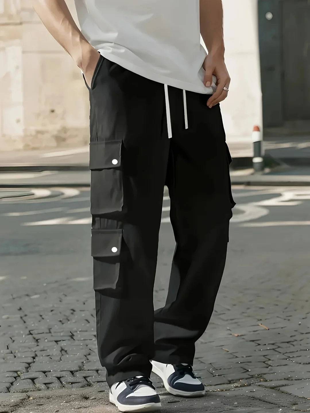 Smith | Cargo Pants Wide Leg Stacked Flap Pockets