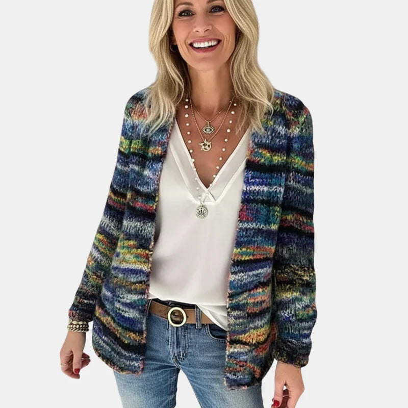 Kimbella | Multicolor Open Front Cardigan