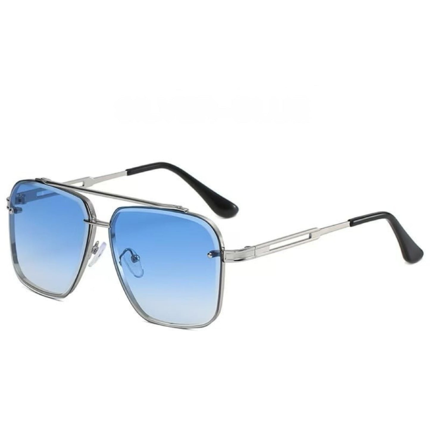 RayForge - Square Aviator Gradient Lens Metal Sunglasses