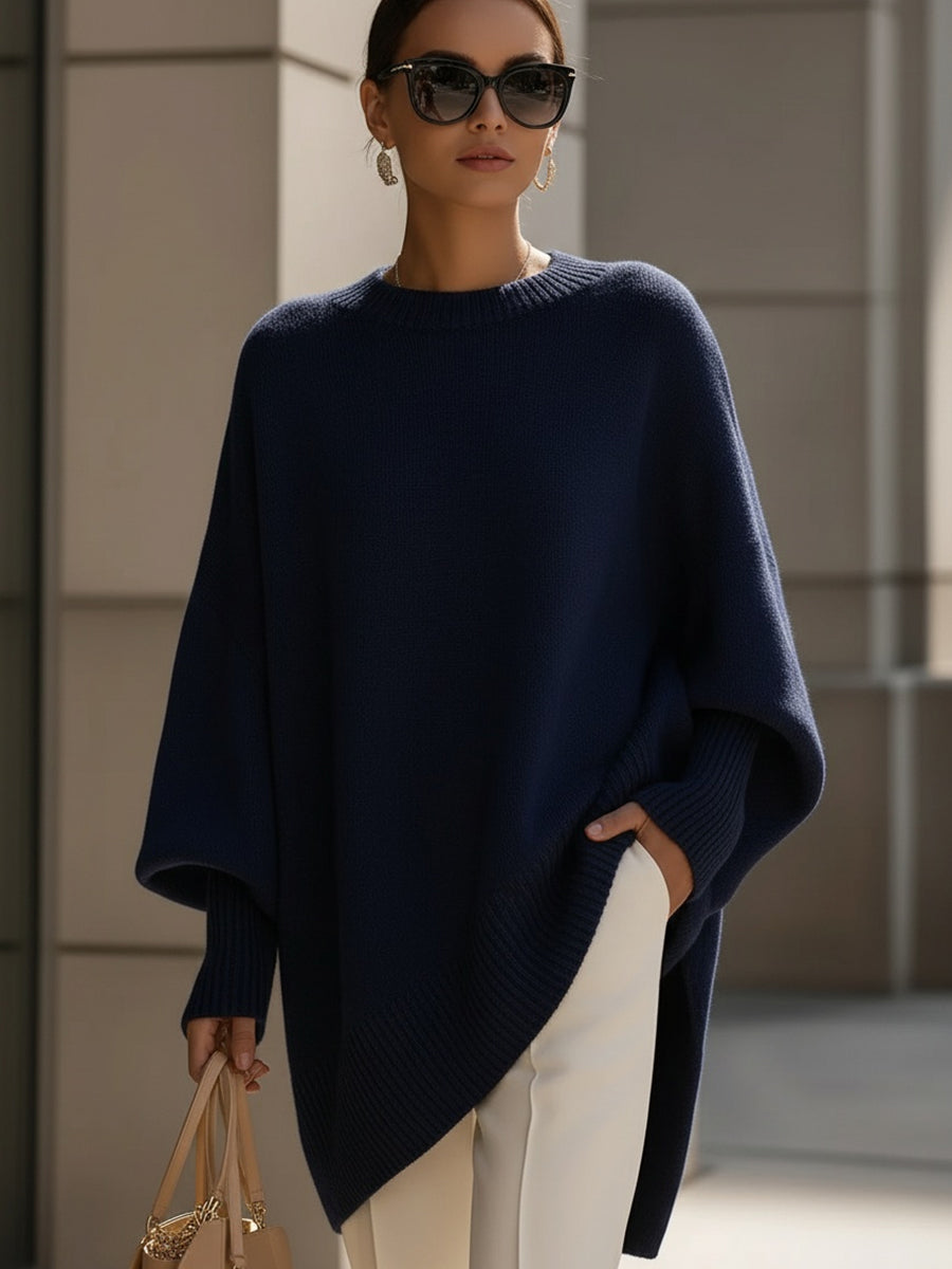Roslyn | Sweater Batwing Long Sleeve Asymmetrical Hem
