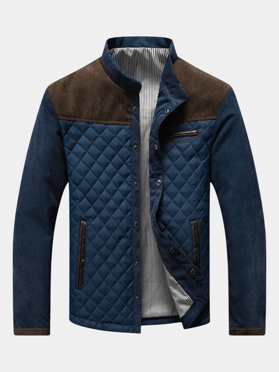 Nivina | Quilted Contrast Shoulder Jacket