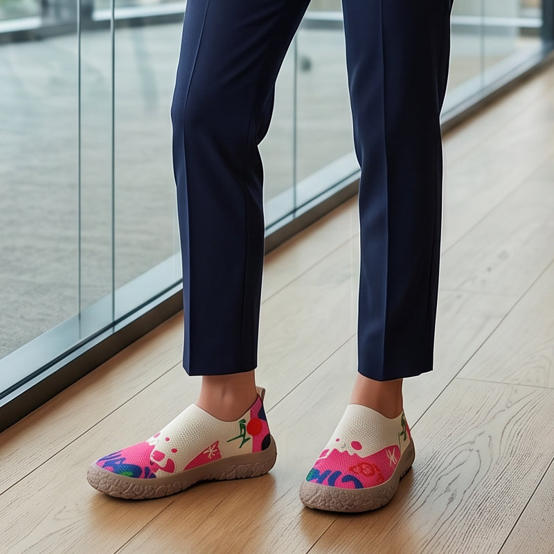 Farhia | Printed Slip On Casual Shoes