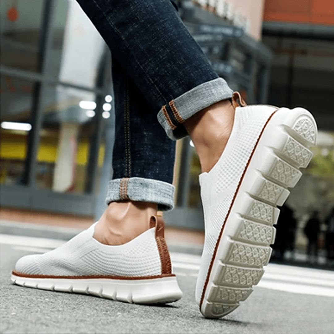 Lorenzo | Knit Slip-On Sneakers With Segmented Sole