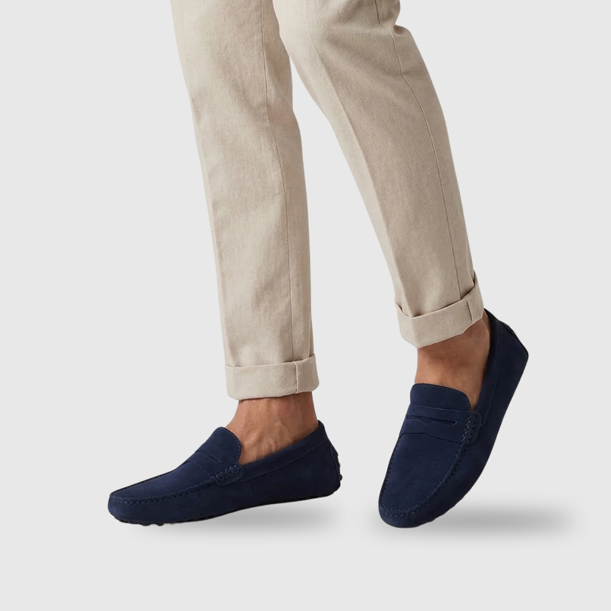 Vortexedge | Suede Slip-On Moccasins with Flexible Sole