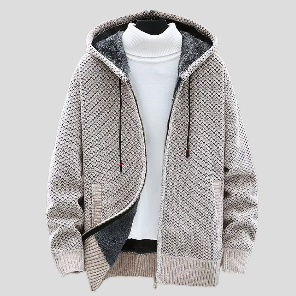 Prismmark | Knit Hoodie with Textured Design
