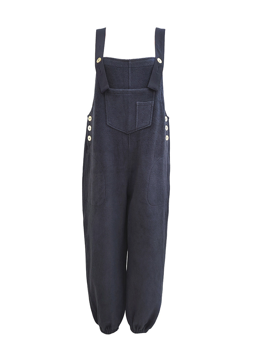 Clarice | Denim Overalls Loose Fit Distressed