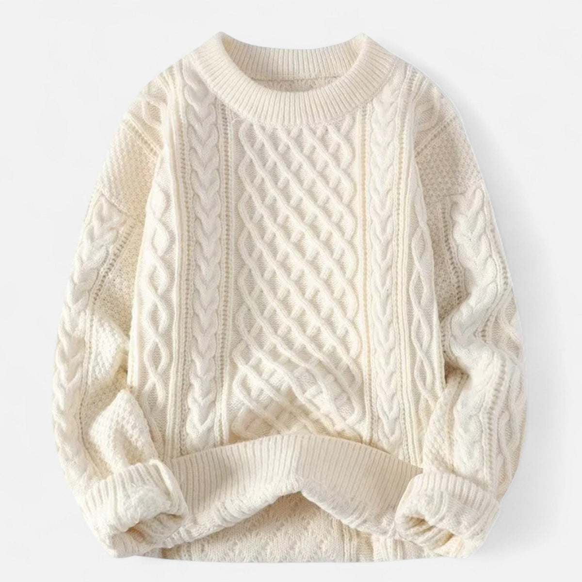 Balthoo | Cable Knit Sweater with Classic Fit