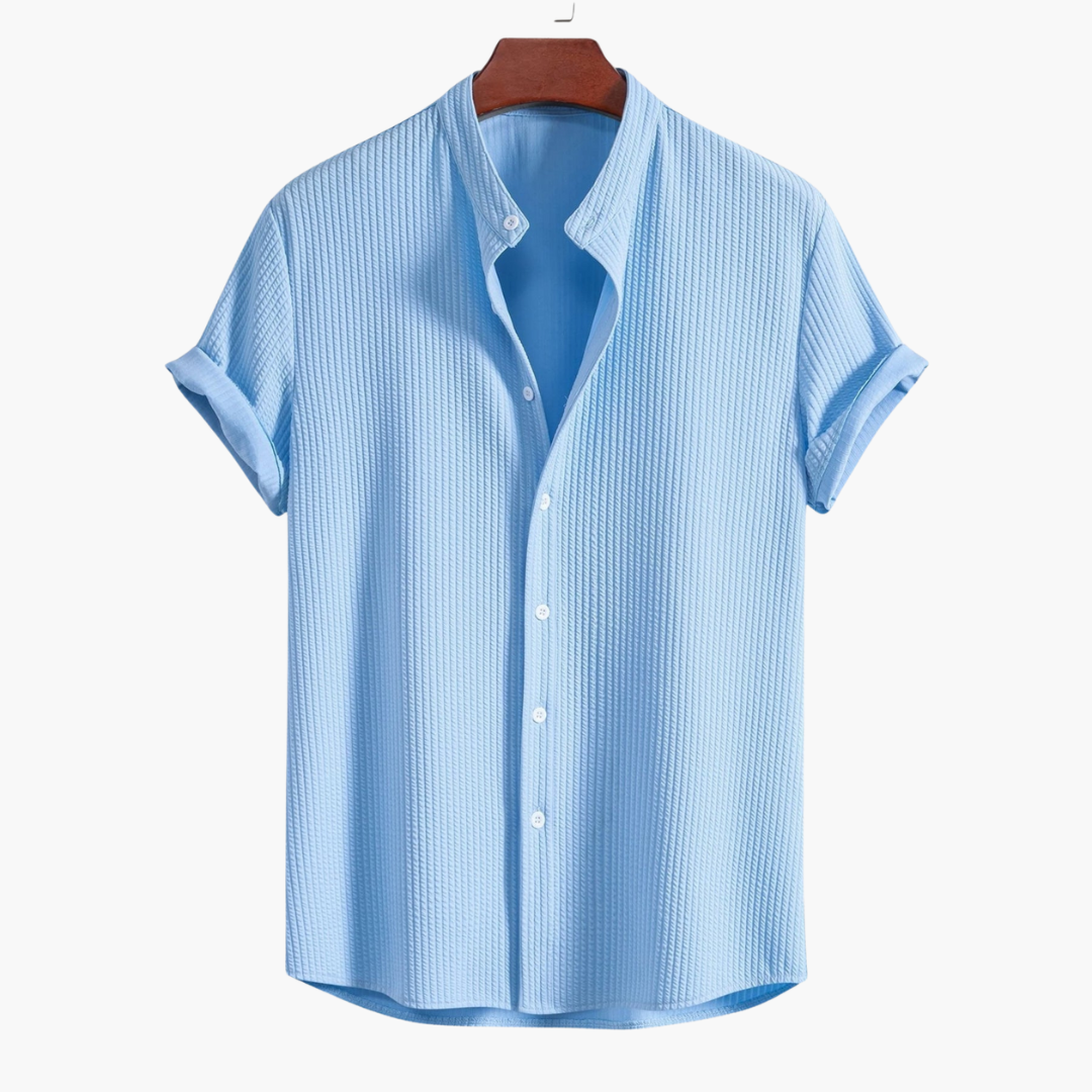 Geoffrey | Textured Short Sleeve Button Shirt