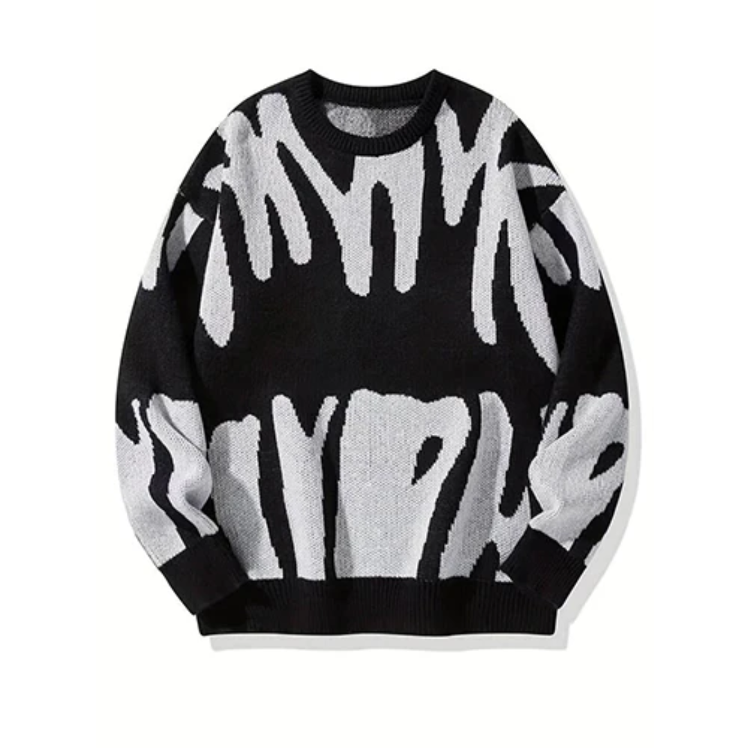 Jochem | Sweater With Hood and Blue Contrast Stitching