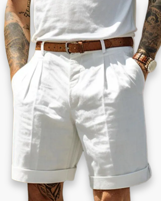 Javaid | Tailored Pleated Chino Shorts