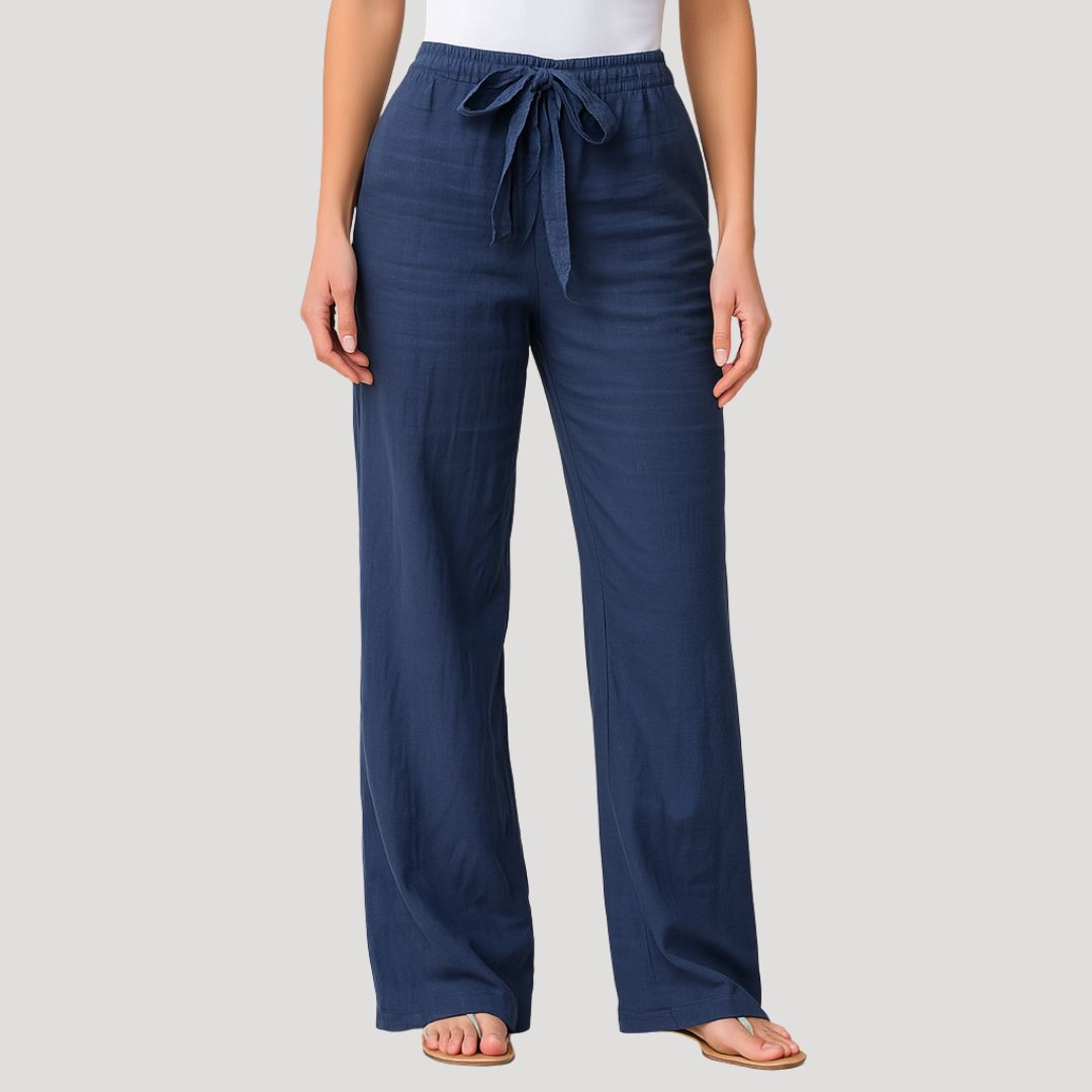 Eylem | Wide Leg Drawstring Pants With Pockets