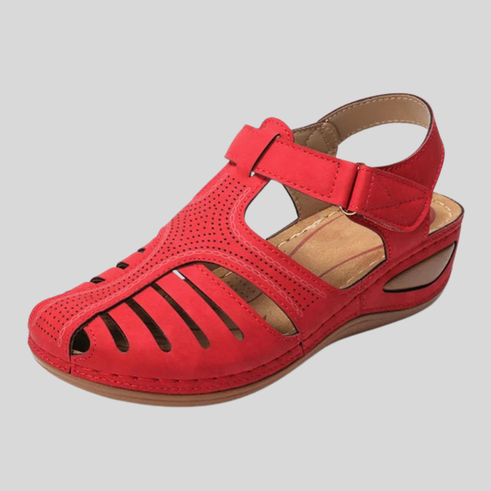 Leola | Closed Toe Cutout Strap Sandals