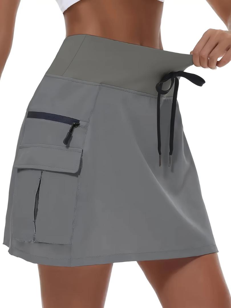 Rianna | Skort Wrap Cargo Pocket Active Skirt