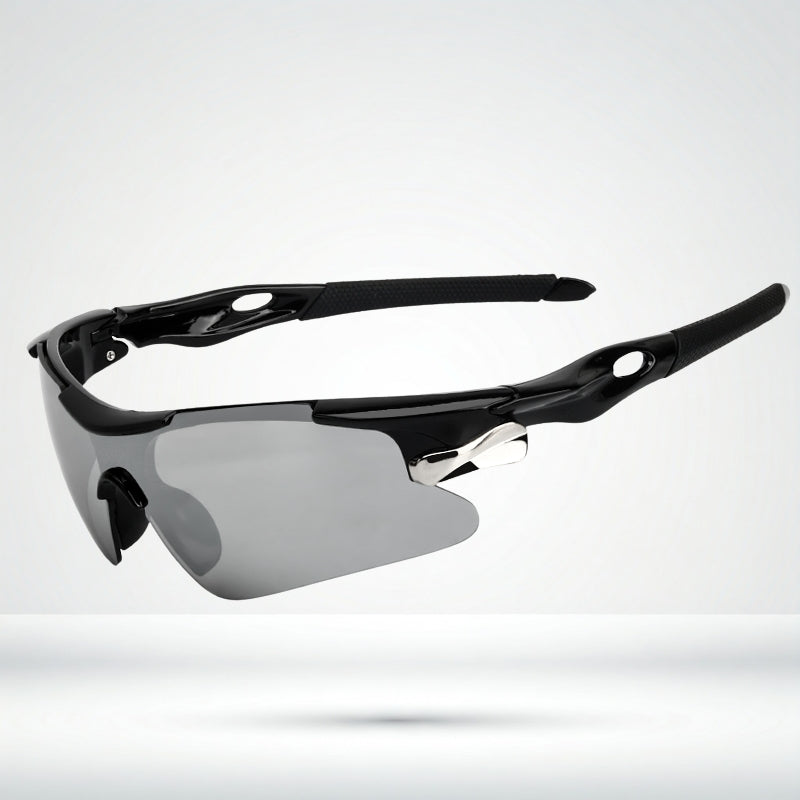 Salmeron - Sport Wraparound Sunglasses Mirrored Lens Lightweight Frame