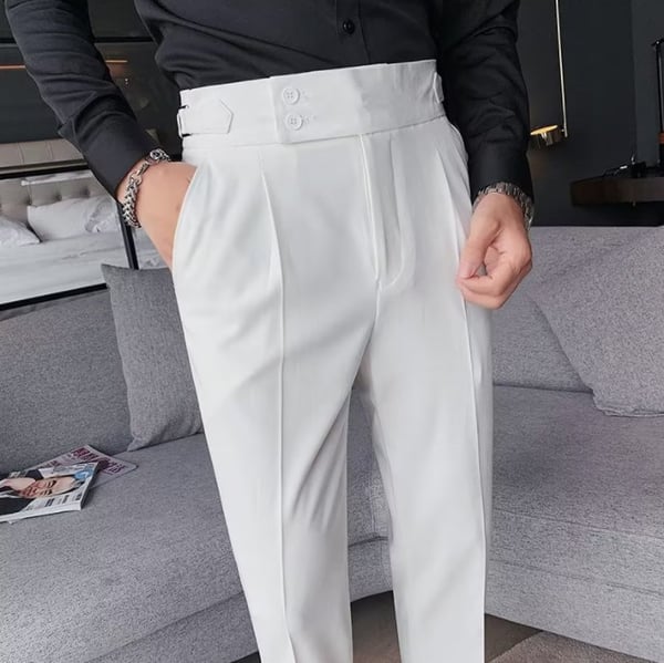 Rolf | Pleated Trousers With Side Adjusters