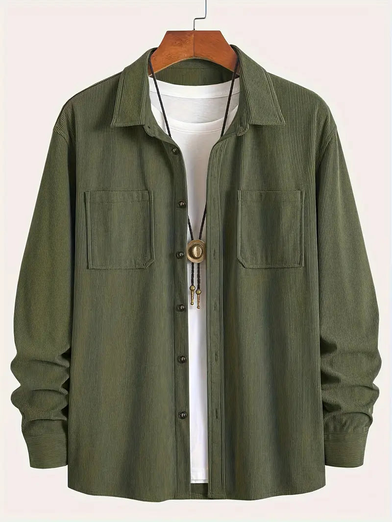 Rickey | Corduroy Shirt Long Sleeve Button-Up Style