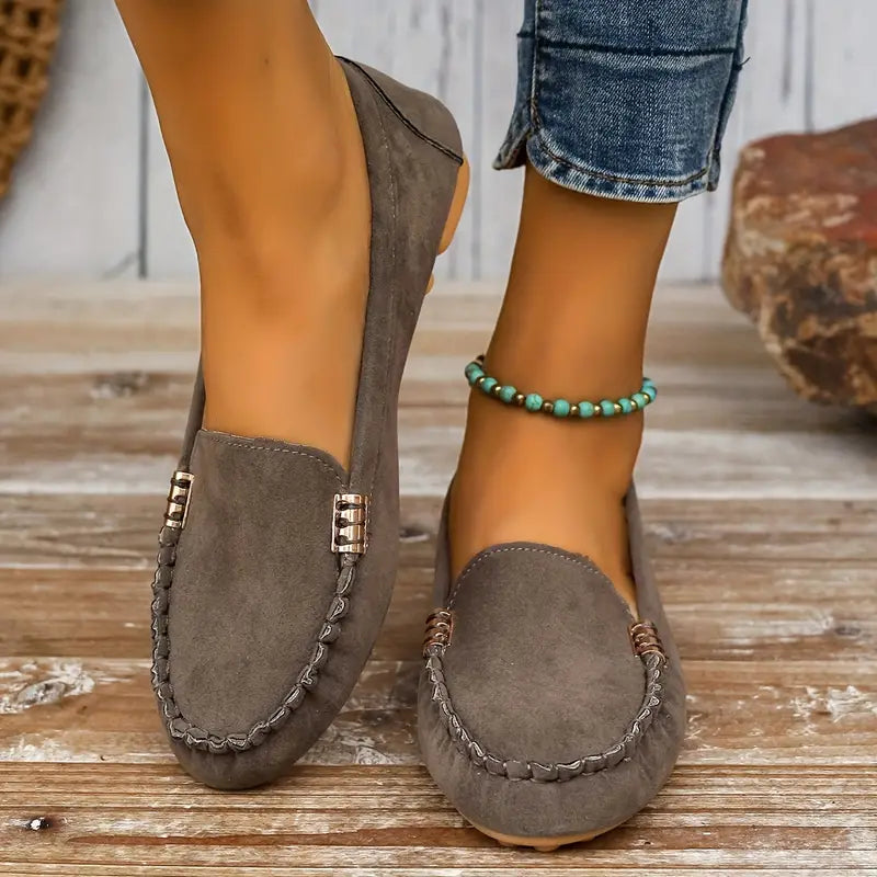 Mitsuko | Slip-On Round Toe Casual Loafers