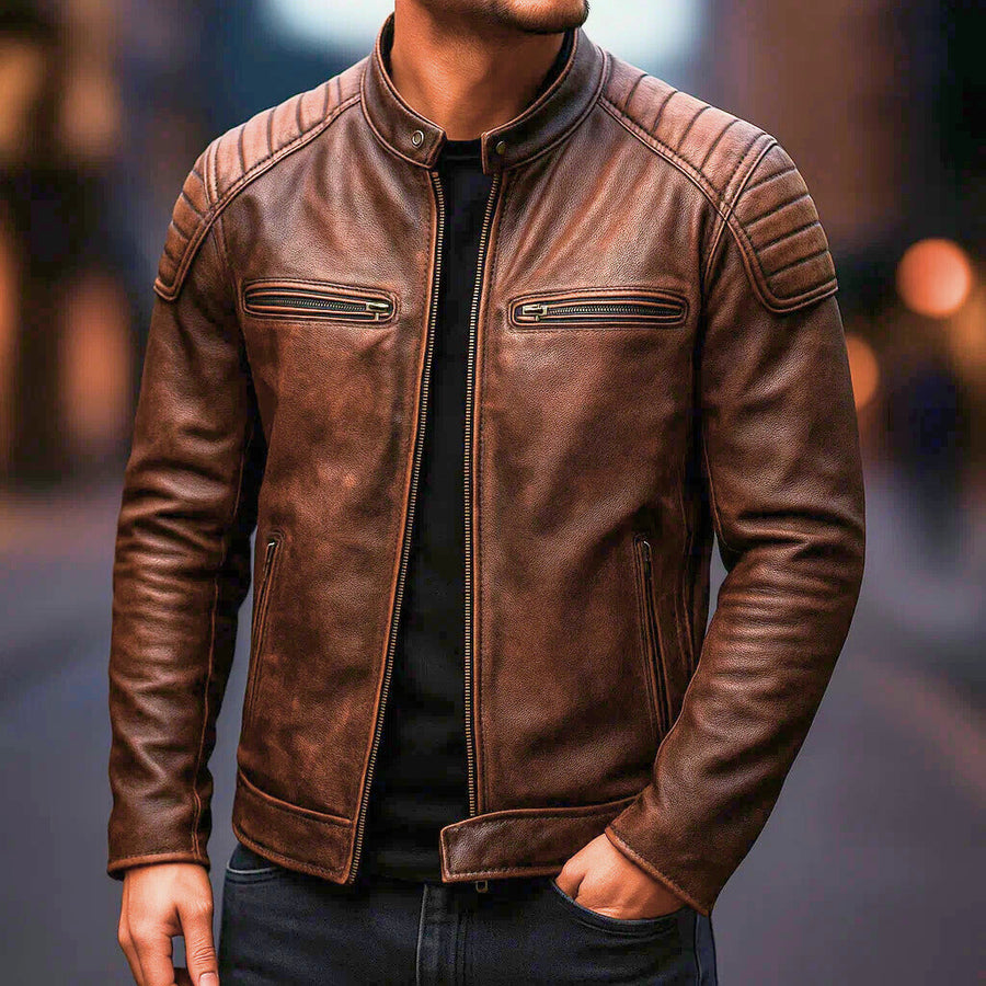 Samer | Structured Moto Zip Jacket