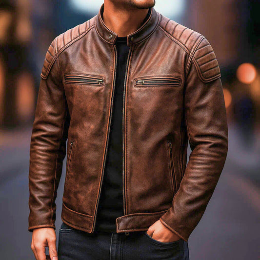 Samer | Structured Moto Zip Jacket