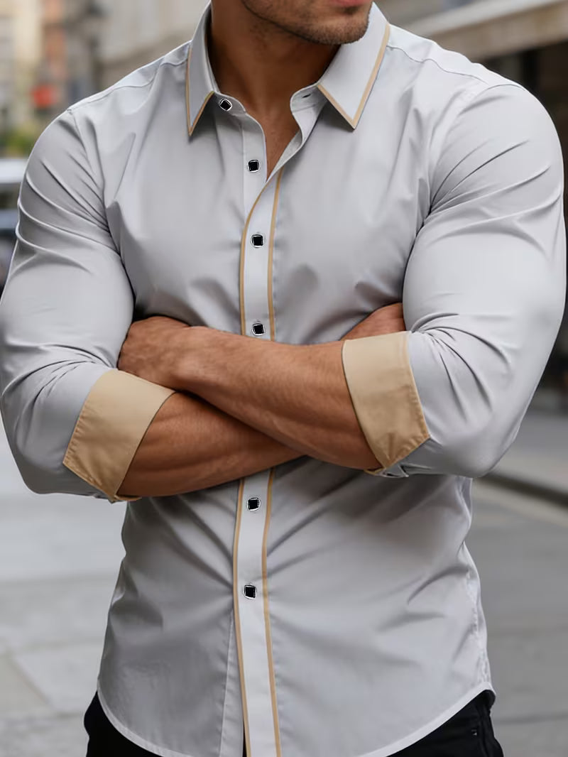 Daven | Long Sleeve Slim Fit Button Shirt