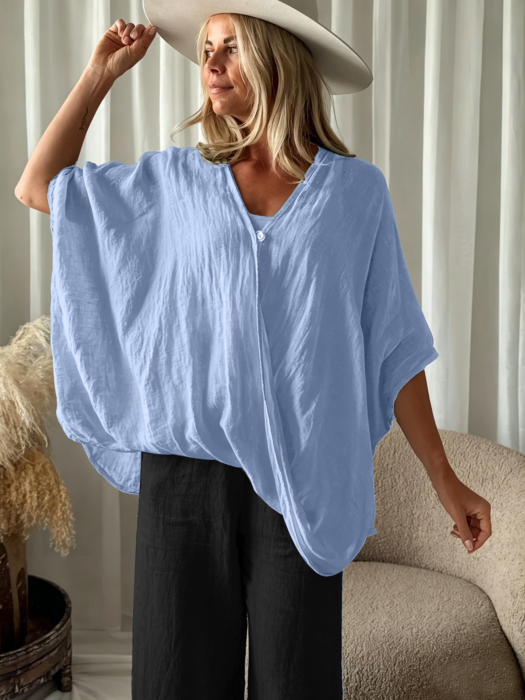 Amara | Bohemian Blouse with Loose Sleeves