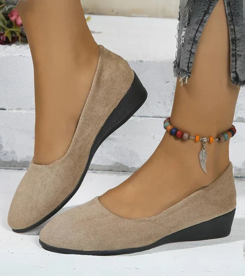 Roxie | Slip On Comfort Wedge Flat Shoes