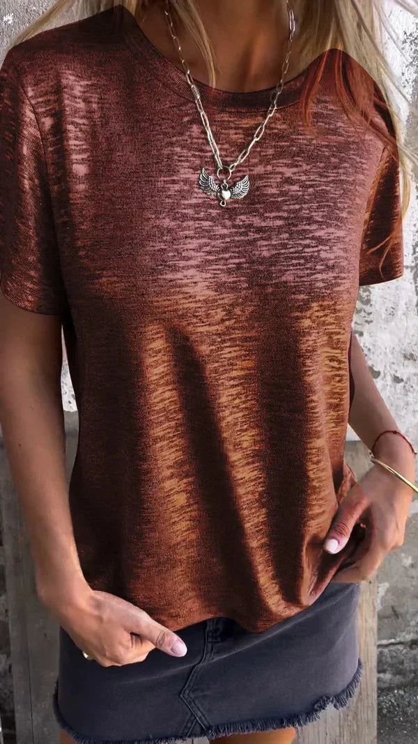Aiyana | Short Sleeve Crew Neck T Shirt