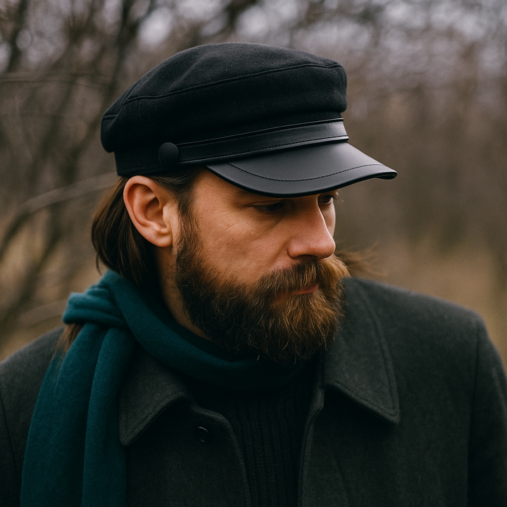Zivko | Newsboy Cap Brown Curved Brim Hat