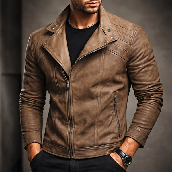 Jure | Moto Style Zip Front Jacket