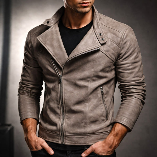 Jure | Moto Style Zip Front Jacket