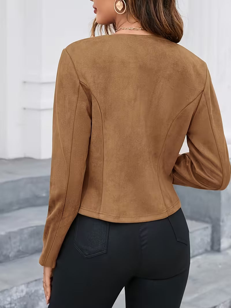 Eria | Zip-Up Round Neck Jacket