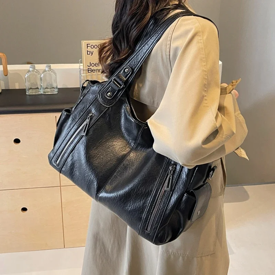 Lynn | Tote Bag Large Shoulder Style Zip Pockets