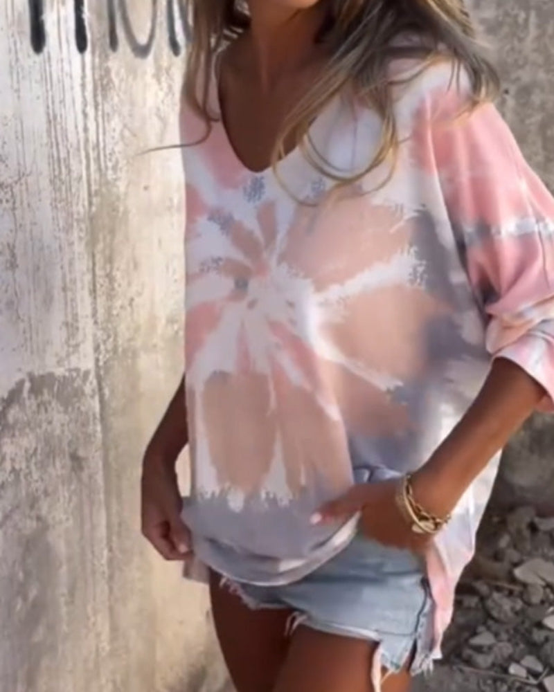 Kriselle | Tie-Dye Long Sleeve Top