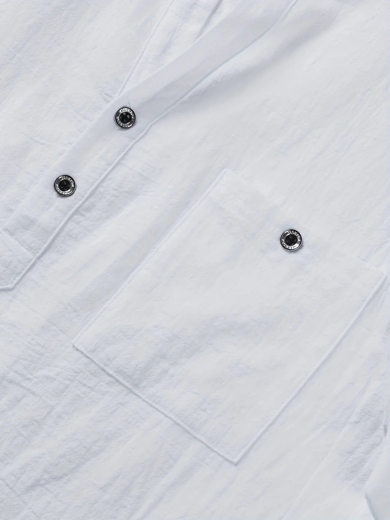 Markos | Short Sleeve Band Collar Henley Shirt