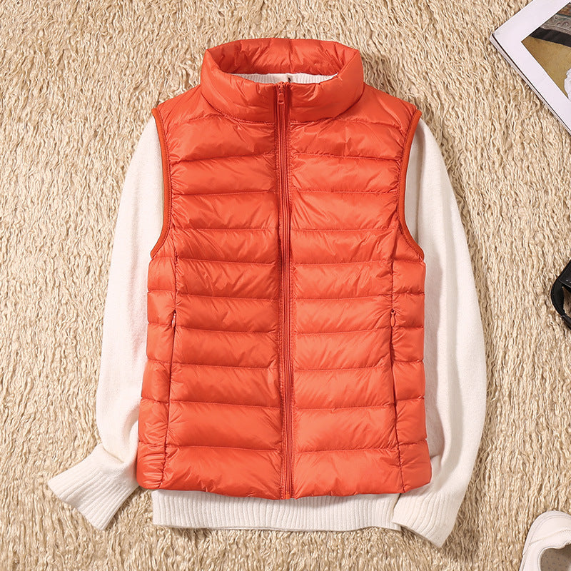 Elenia | Puffer Vest Sleeveless Quilted Zip Front