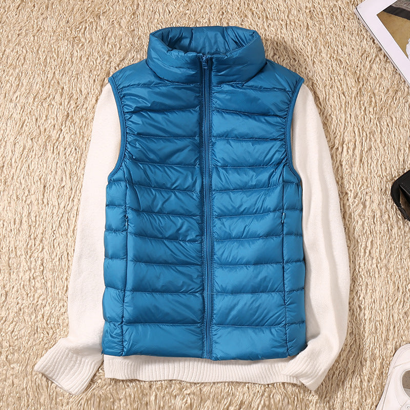 Elenia | Puffer Vest Sleeveless Quilted Zip Front