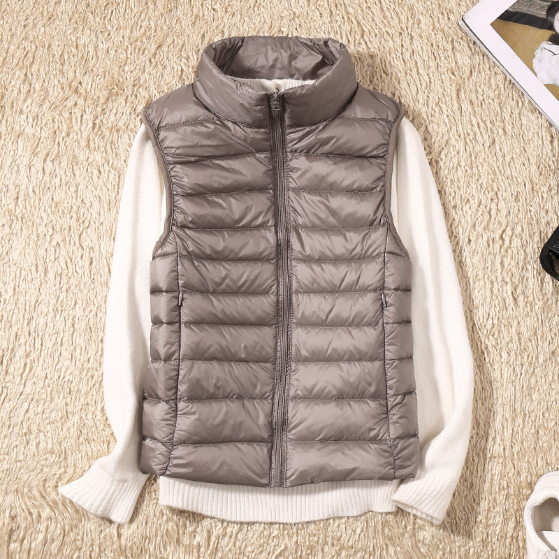 Elenia | Puffer Vest Sleeveless Quilted Zip Front