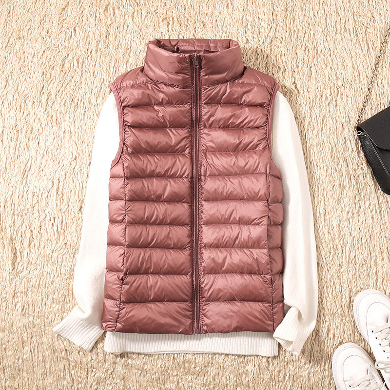 Elenia | Puffer Vest Sleeveless Quilted Zip Front