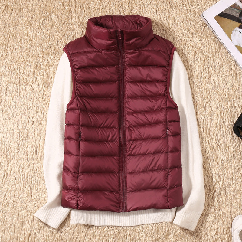 Elenia | Puffer Vest Sleeveless Quilted Zip Front