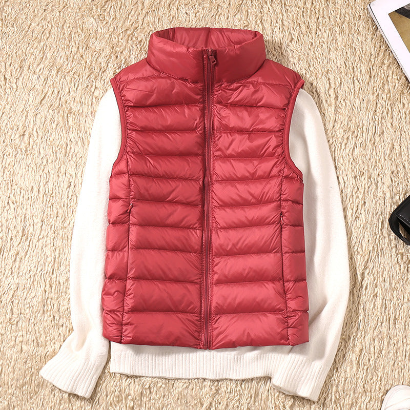 Elenia | Puffer Vest Sleeveless Quilted Zip Front